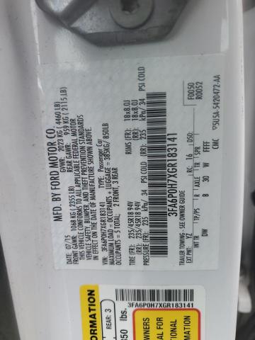2016 FORD FUSION SE - 3FA6P0H7XGR183141