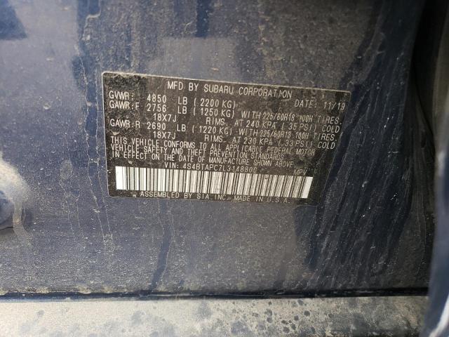 2020 SUBARU OUTBACK TO 4S4BTAPC7L3148800