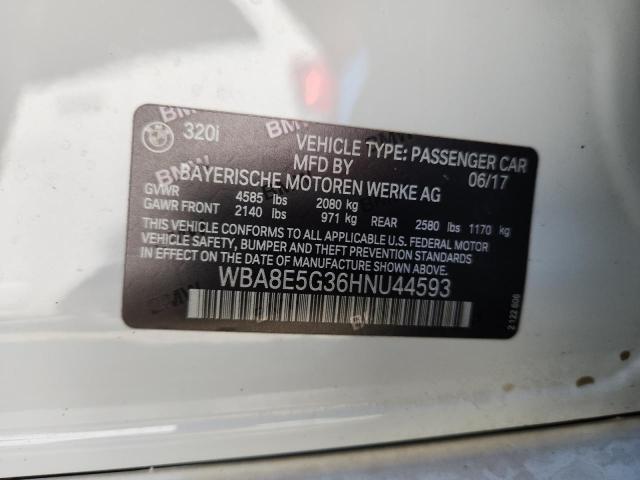2017 BMW 320 XI WBA8E5G36HNU44593