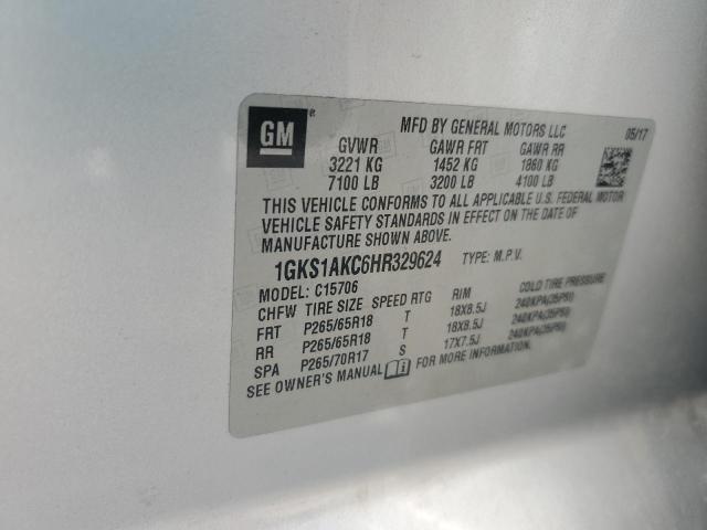 2017 GMC YUKON 1GKS1AKC6HR329624