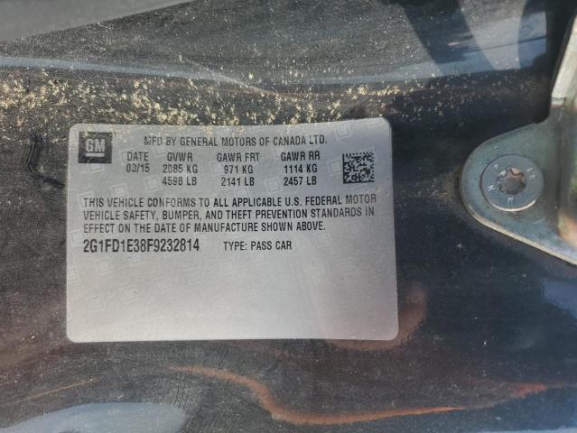 2015 CHEVROLET CAMARO LT 2G1FD1E38F9232814
