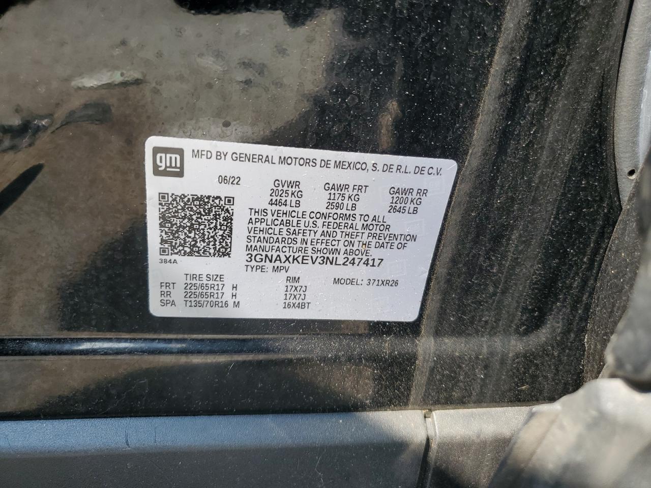 CHEVROLET EQUINOX LT