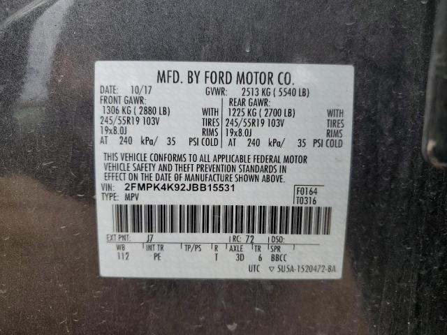 2018 FORD EDGE TITAN 2FMPK4K92JBB15531