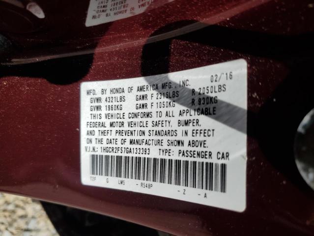 2016 HONDA ACCORD SPO - 1HGCR2F57GA133393