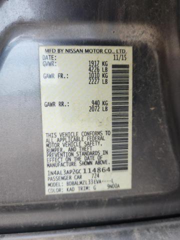 2016 NISSAN ALTIMA 2.5 - 1N4AL3AP2GC114864