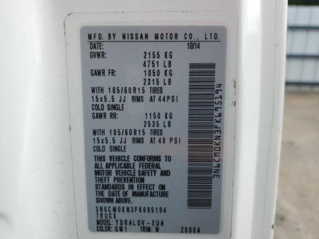2015 NISSAN NV200 2.5S 3N6CM0KN3FK695194