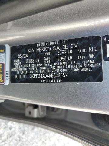 2024 KIA FORTE LX 3KPF24AD4RE802357
