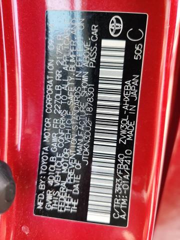 2015 TOYOTA PRIUS JTDKN3DU2F1878301