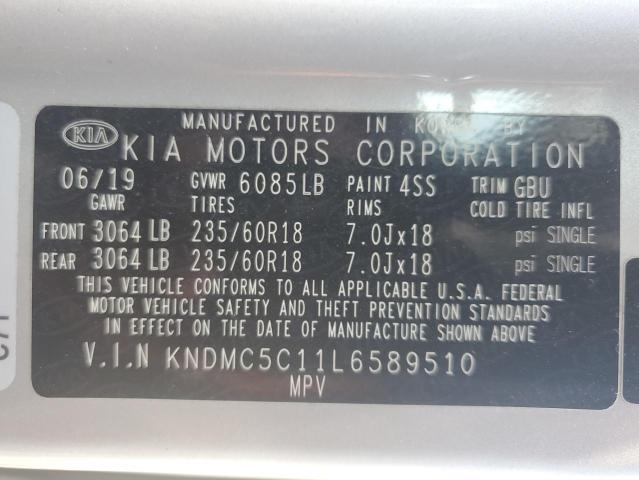 2020 KIA SEDONA EX KNDMC5C11L6589510