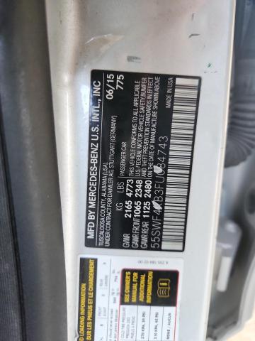 2015 MERCEDES-BENZ C 300 4MAT 55SWF4KB3FU084743