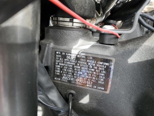 2023 KAWASAKI ZX1002 K JKBZXVK18PA031657
