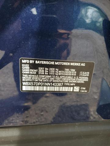 2022 BMW X3 XDRIVE3 WBX57DP01NN143387