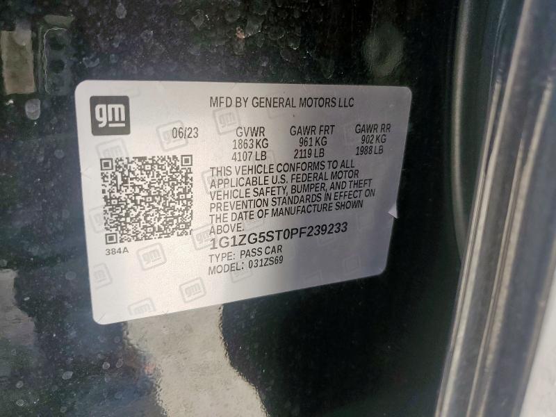 2023 CHEVROLET MALIBU RS 1G1ZG5ST0PF239233