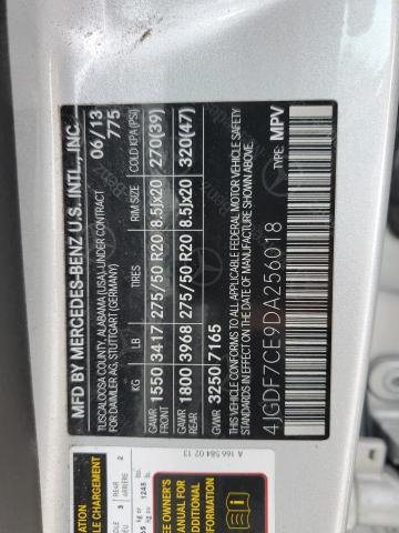 2013 MERCEDES-BENZ GL 450 4MA - 4JGDF7CE9DA256018