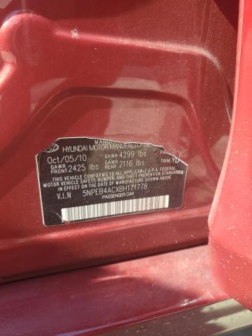 2011 HYUNDAI SONATA GLS - 5NPEB4ACXBH171778