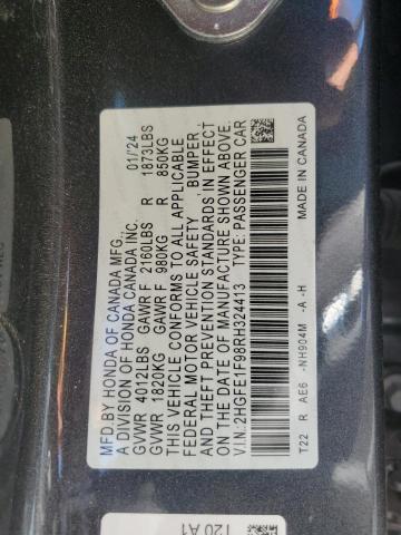 2024 HONDA CIVIC TOUR 2HGFE1F98RH324413