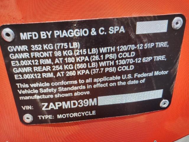 2023 VESPA GTS/SEI GI ZAPMD39M6P5100323