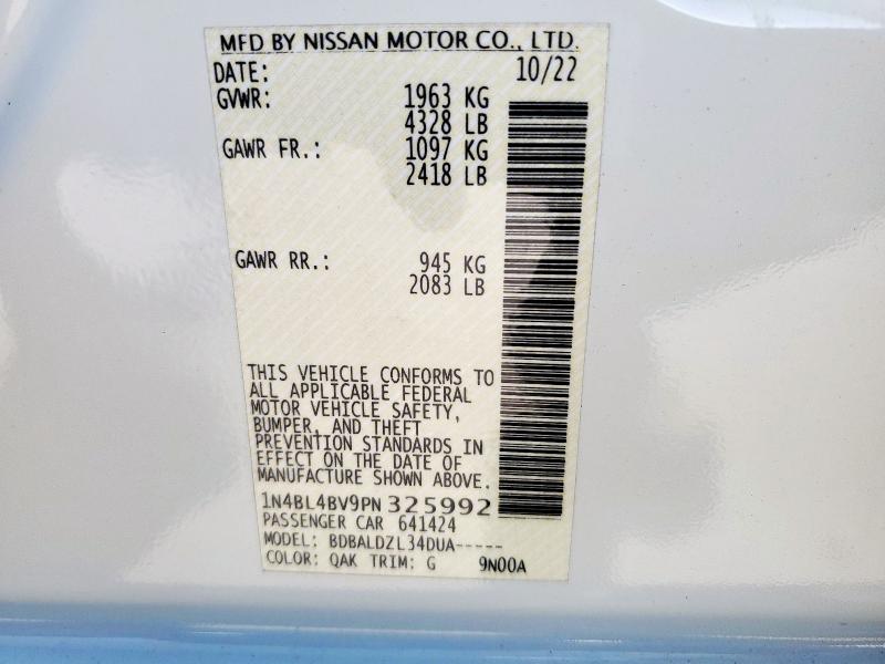 2023 NISSAN ALTIMA S - 1N4BL4BV9PN325992