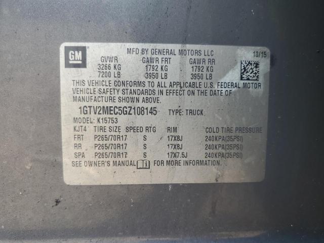 2016 GMC SIERRA K15 1GTV2MEC5GZ108145