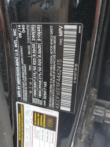 2015 MERCEDES-BENZ GL 450 4MA 4JGDF6EE5FA462415