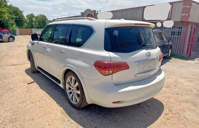 INFINITI QX80 2014 white 4dr spor gas JN8AZ2NF8E9552016 photo #4
