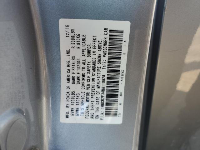 2017 HONDA ACCORD LX 1HGCR2F34HA119628