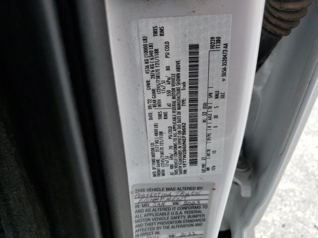 2022 FORD F250 SUPER - 1FT7W2B60NEF59682
