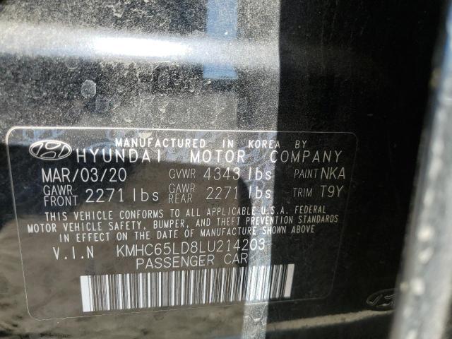 2020 HYUNDAI IONIQ SE KMHC65LD8LU214203