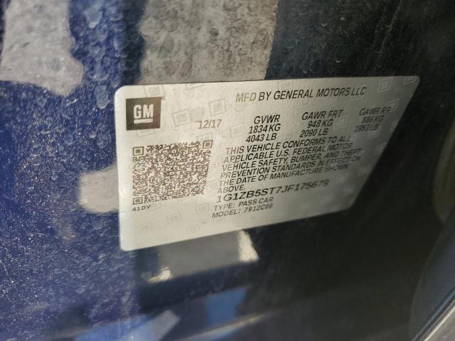 2018 CHEVROLET MALIBU LS 1G1ZB5ST7JF175679