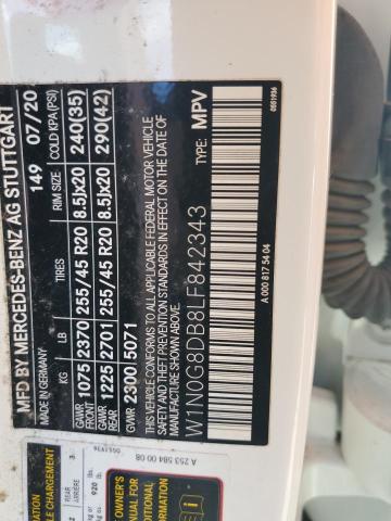 2020 MERCEDES-BENZ GLC 300 W1N0G8DB8LF842343
