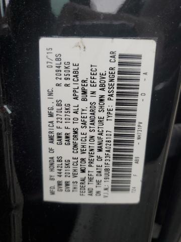 2015 ACURA TLX 19UUB1F33FA028107