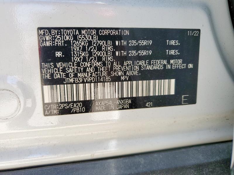 2023 TOYOTA RAV4 PRIME JTMFB3FV9PD114185