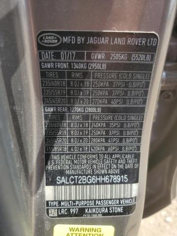 2017 LAND ROVER DISCOVERY SALCT2BG6HH678915