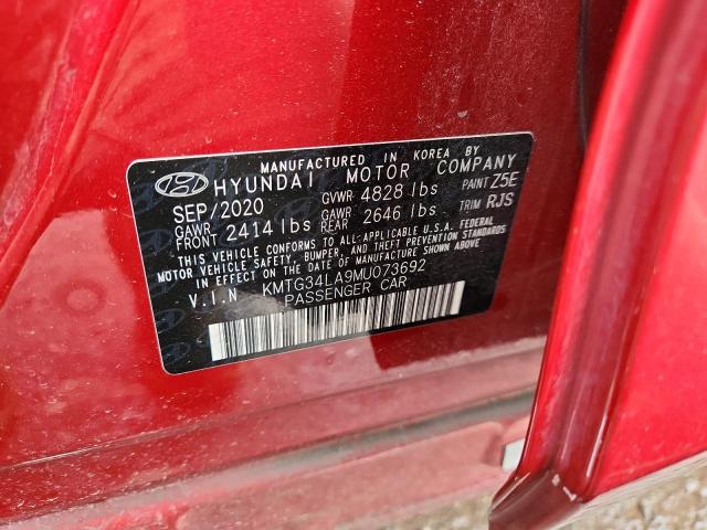 2021 GENESIS G70 ELITE KMTG34LA9MU073692