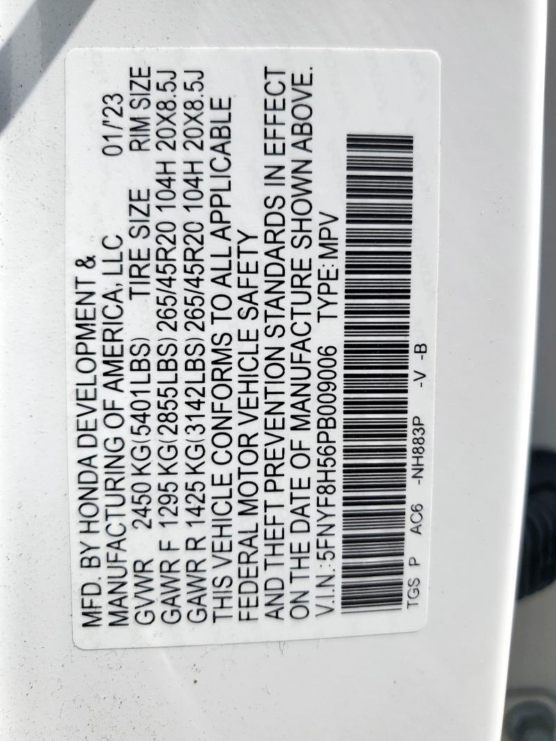 2023 HONDA PASSPORT E - 5FNYF8H56PB009006
