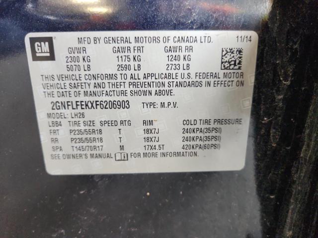2015 CHEVROLET EQUINOX LT - 2GNFLFEKXF6206903