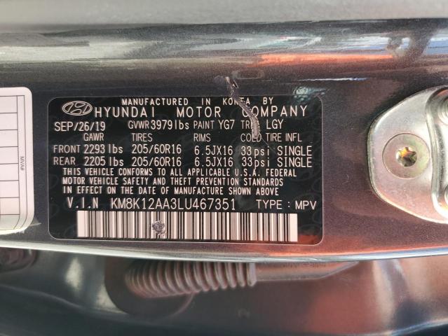 2020 HYUNDAI KONA SE - KM8K12AA3LU467351