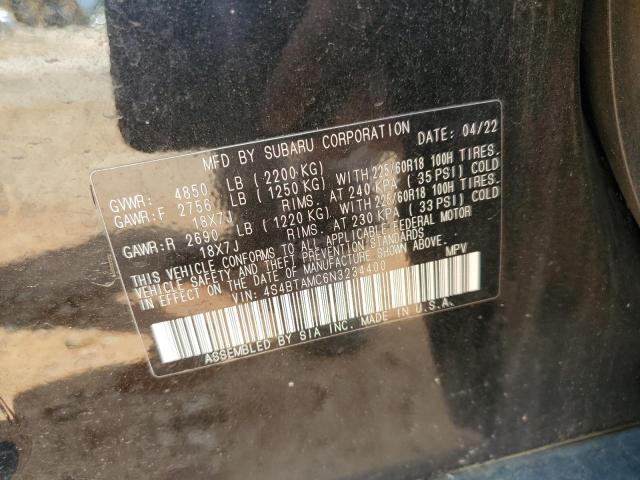 2022 SUBARU OUTBACK LI 4S4BTAMC6N3234400