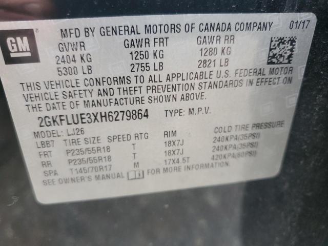 2017 GMC TERRAIN SL 2GKFLUE3XH6279864