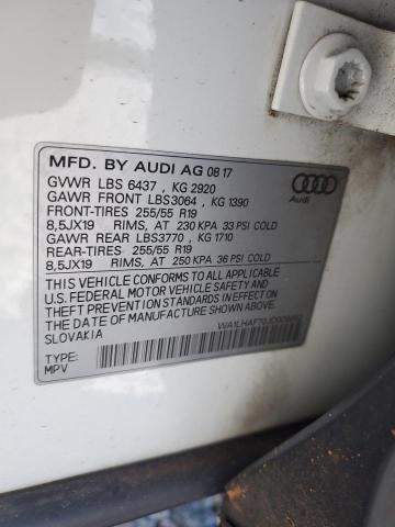 2018 AUDI Q7 PREMIUM WA1LHAF70JD009852
