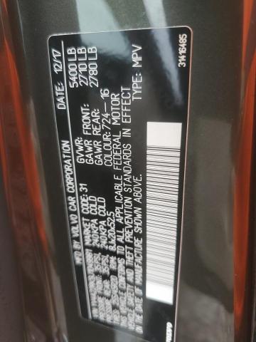 2018 VOLVO XC60 T6 MO YV4A22RK9J1049981