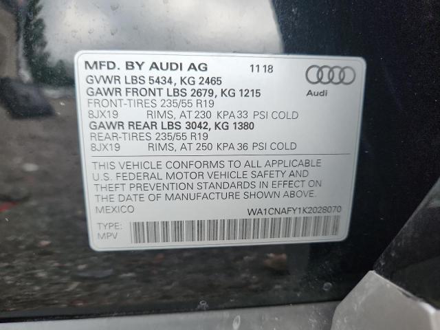 2019 AUDI Q5 PRESTIG WA1CNAFY1K2028070