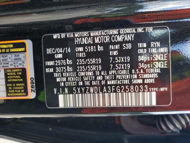 2015 HYUNDAI SANTA FE S - 5XYZWDLA3FG258033
