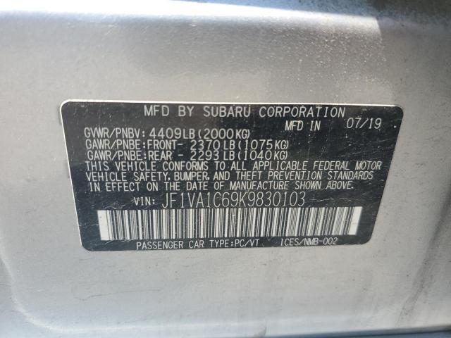 2019 SUBARU WRX PREMIU - JF1VA1C69K9830103