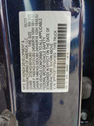 2023 HONDA RIDGELINE - 5FPYK3F7XPB041970