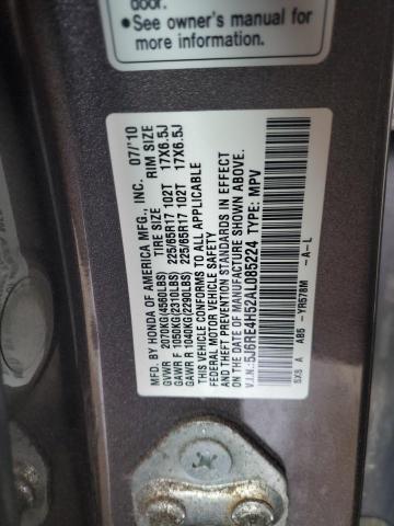2010 HONDA CR-V EX - 5J6RE4H52AL085224