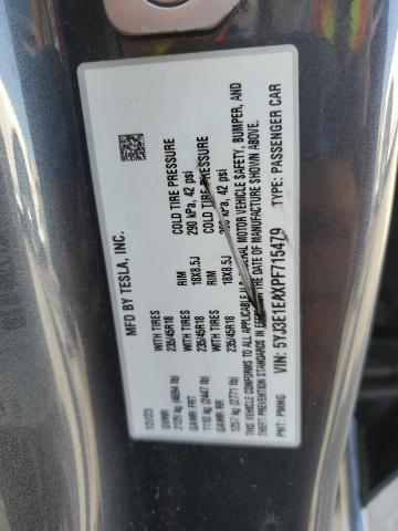 2023 TESLA MODEL 3 5YJ3E1EAXPF715479