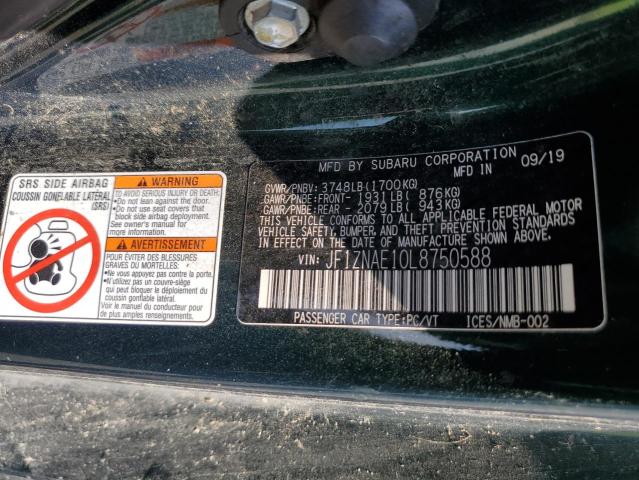 2020 TOYOTA 86 GT JF1ZNAE10L8750588