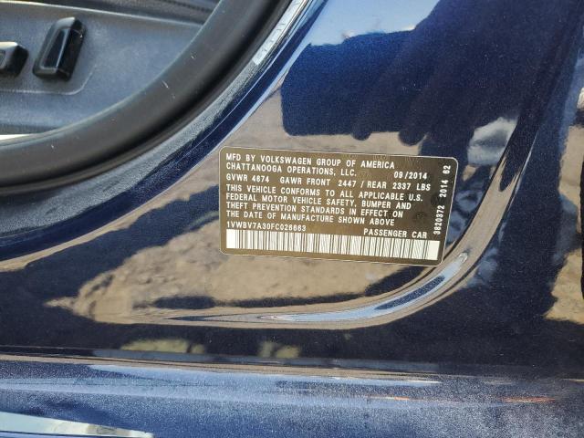 2015 VOLKSWAGEN PASSAT SE - 1VWBV7A30FC026663