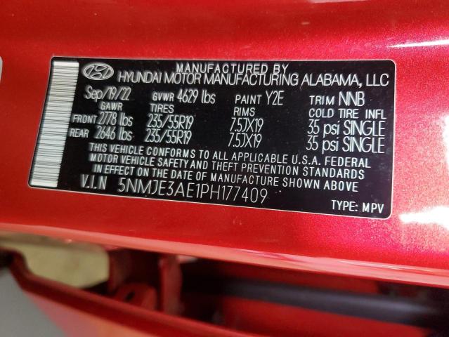 2023 HYUNDAI TUCSON LIM - 5NMJE3AE1PH177409